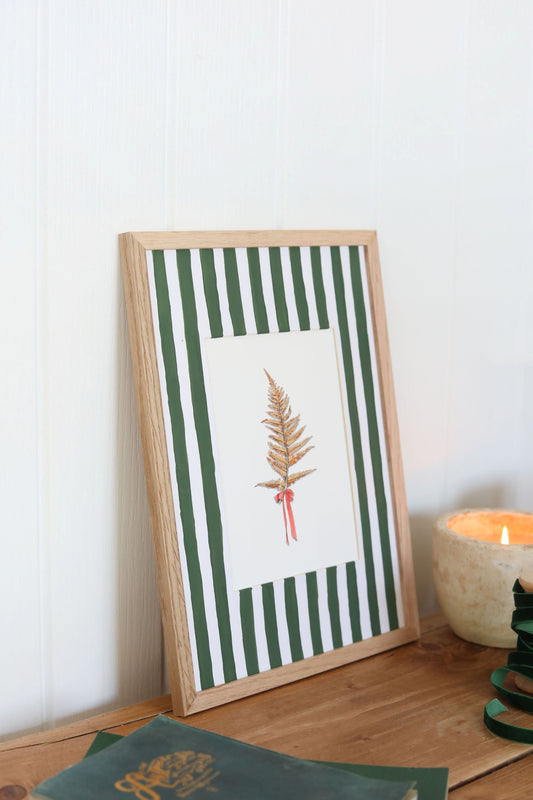 A5 Winter Art Print and Stripey Mount | Bracken and Bow