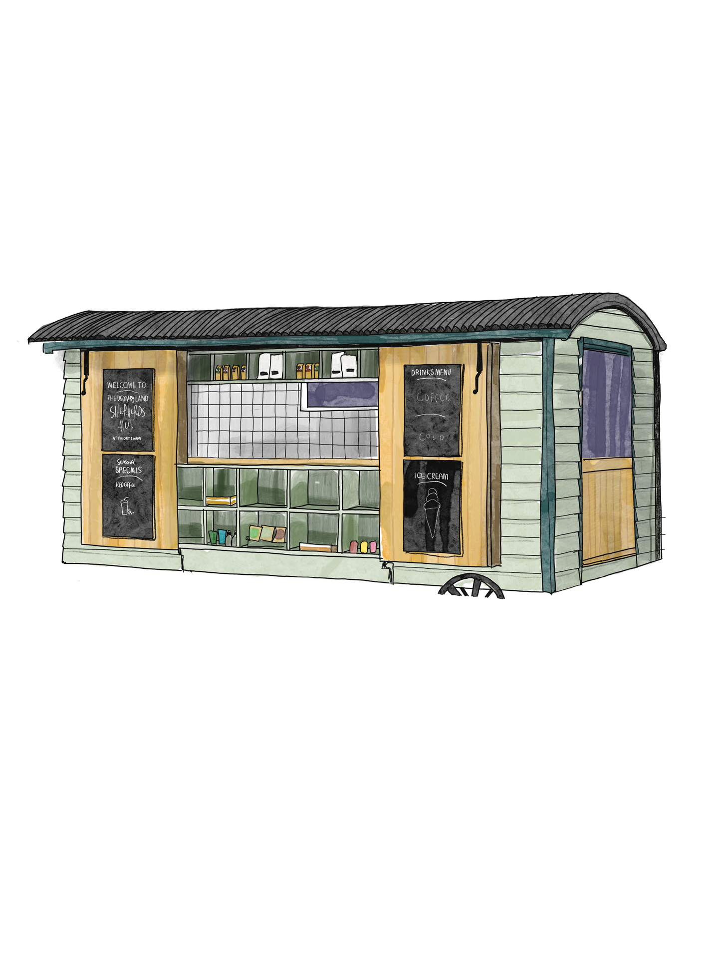 Illustration of Shepard's hut