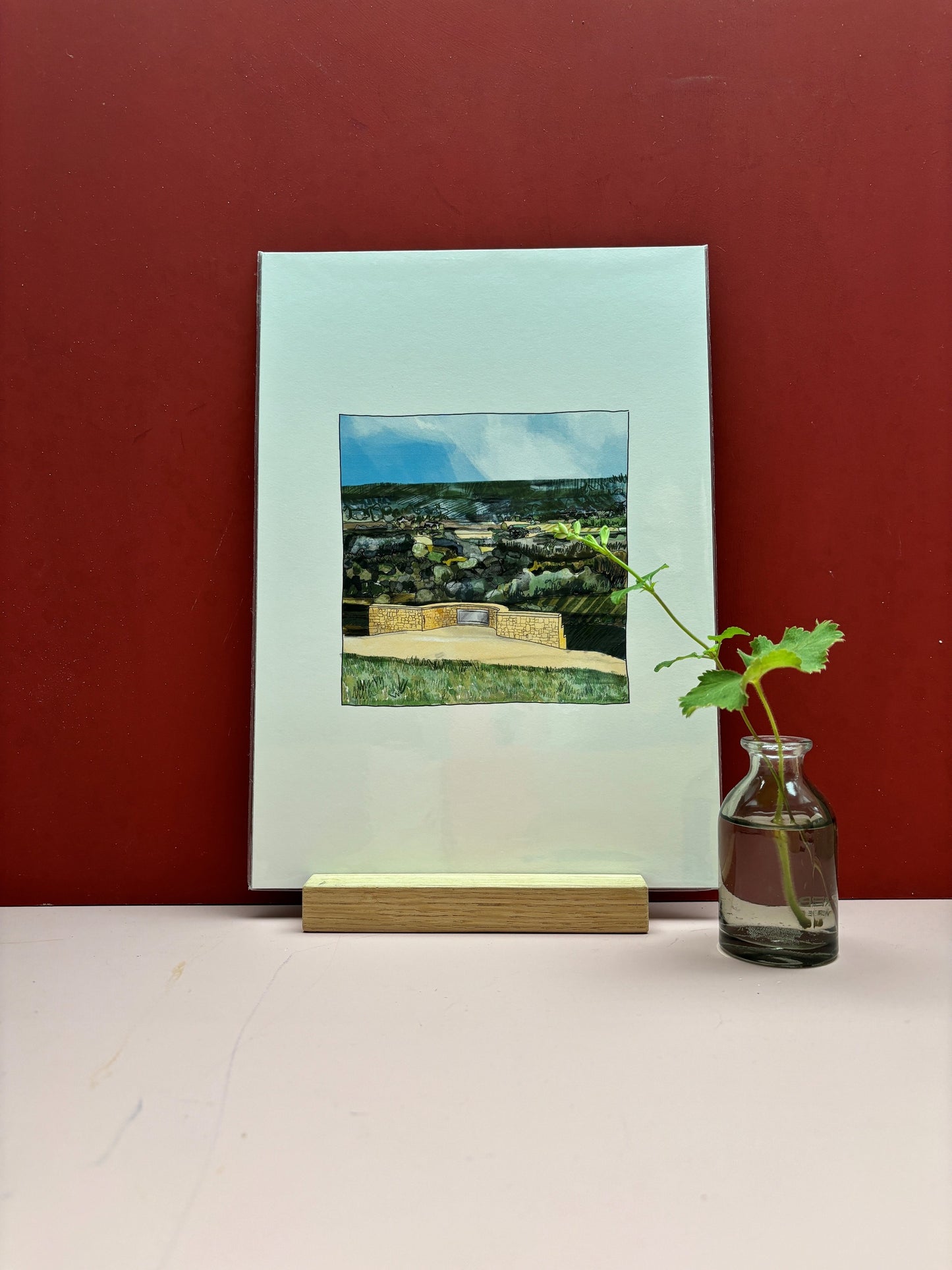Box Hill | A4 Print | Vista from the top
