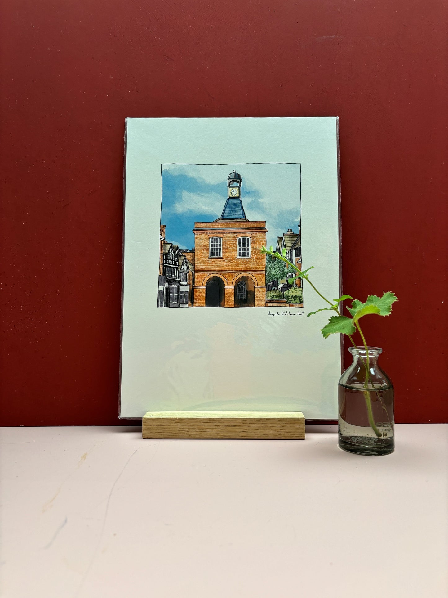 Reigate Print | A4 Print | Old Town Hall