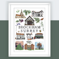 Brockham | A4 Print Surrey Village Art Print