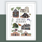 Oxted | A4 Print Surrey Village Art Print