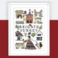 Reigate | A4 Print Surrey Village Art Print