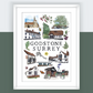 Godstone | A4 Print Surrey Village Art Print