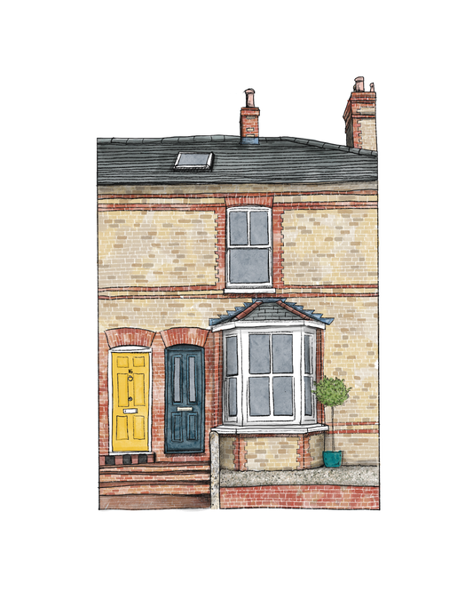 House portrait | Bespoke commission | A4 print only