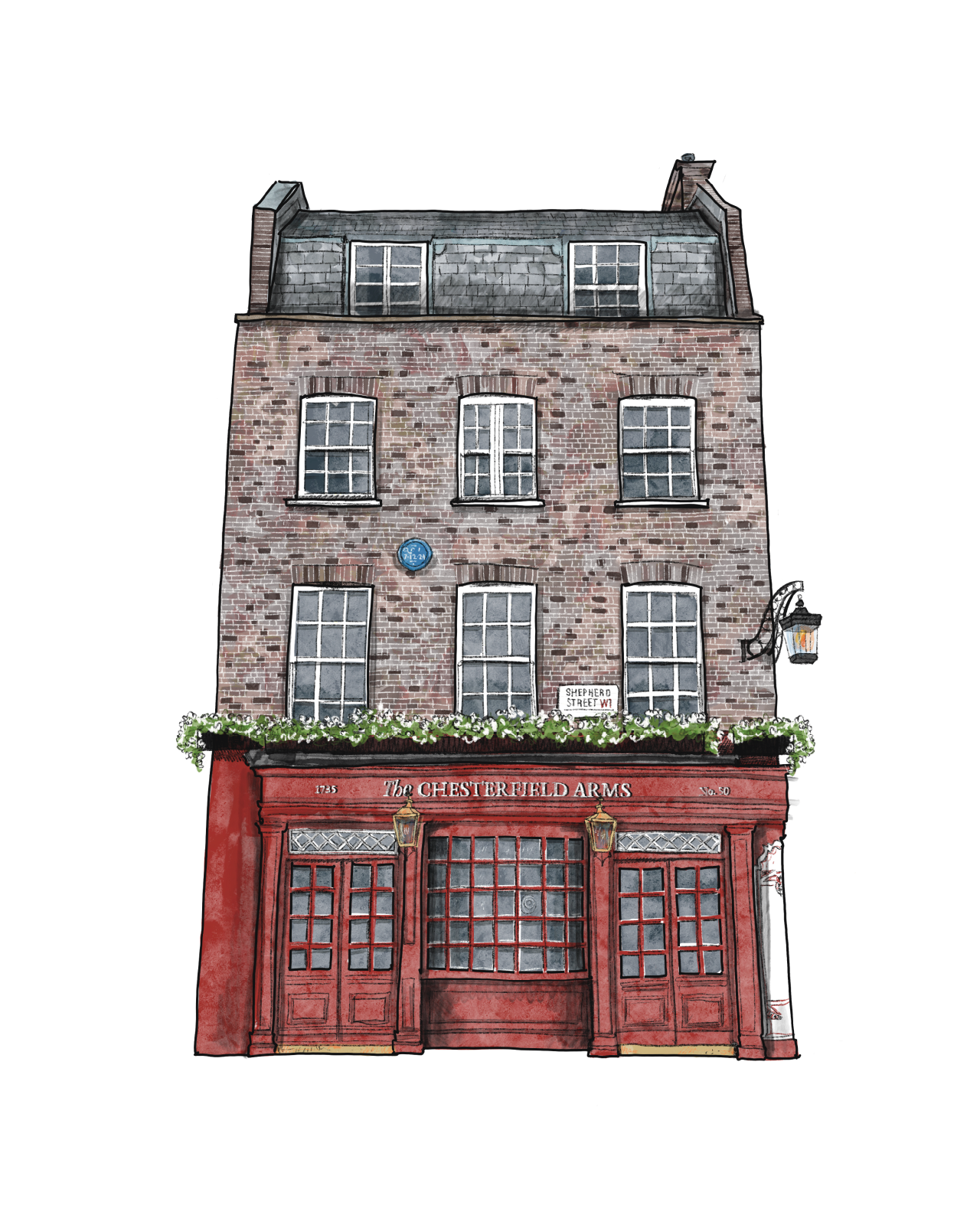 Place portrait | Bespoke commission | A4 print only