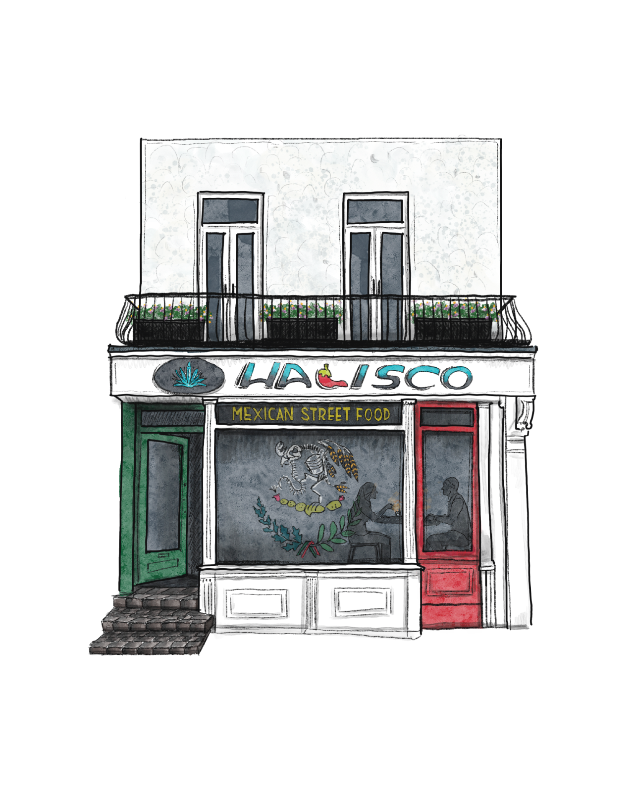 Place portrait | Bespoke commission | A4 print only