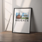 Reigate Duo Print | A4 Print | Old Town Hall and Inglis Memorial