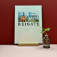 Reigate Duo Print | A4 Print | Old Town Hall and Inglis Memorial