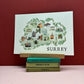 Surrey Map | A4 and A3 Art Print