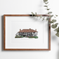 Pilgrims Rest Wedding Venue portrait as a Personalised wedding gift