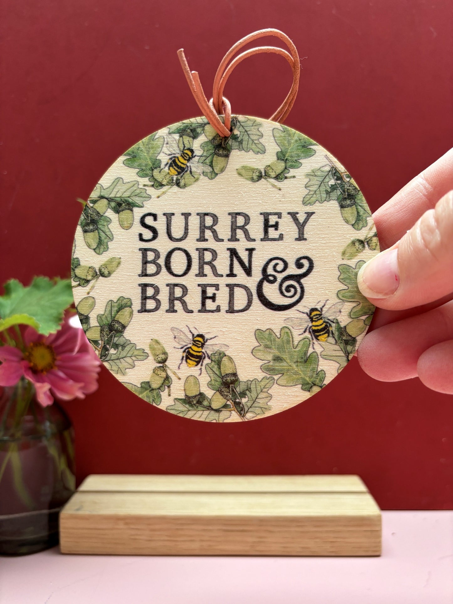 Wooden Gift Tag / Door Hanger | Surrey Born and Bred