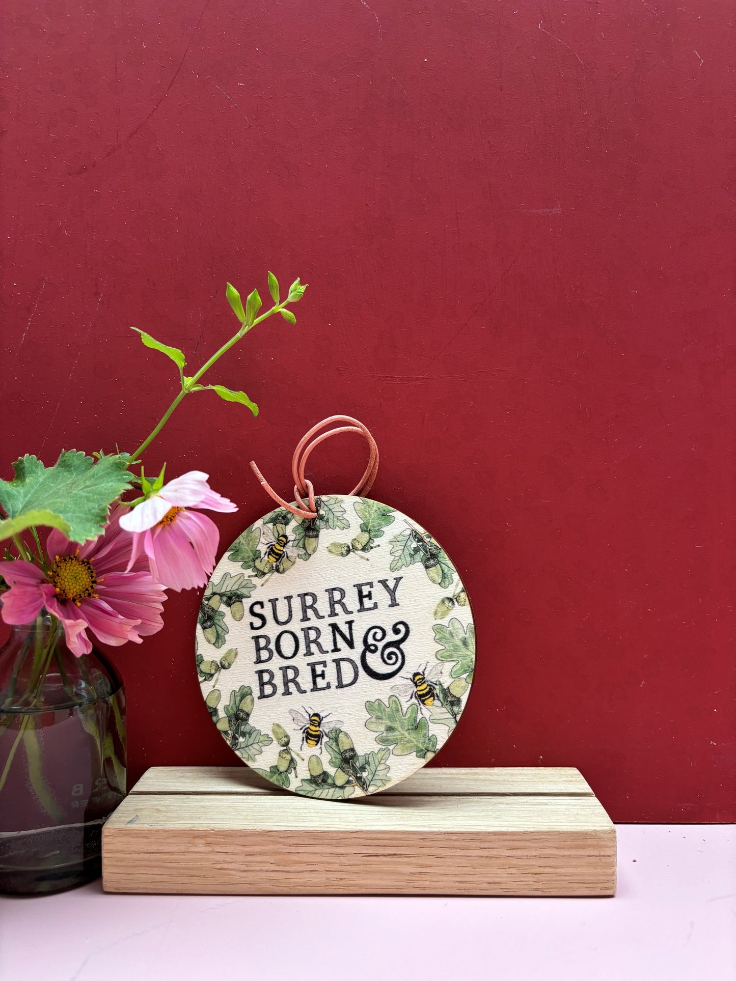 Wooden Gift Tag / Door Hanger | Surrey Born and Bred