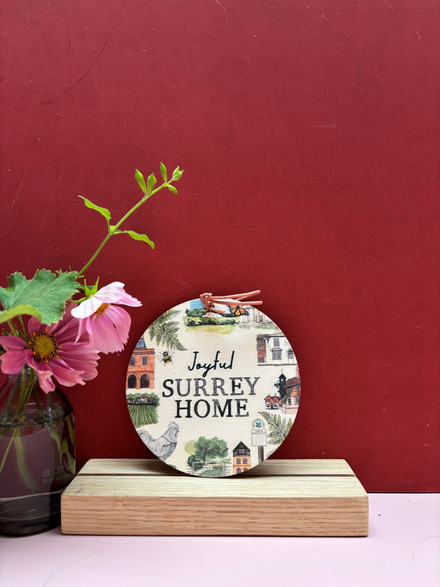 Wooden Gift Tag / Door Hanger | Joyful Surrey Home
