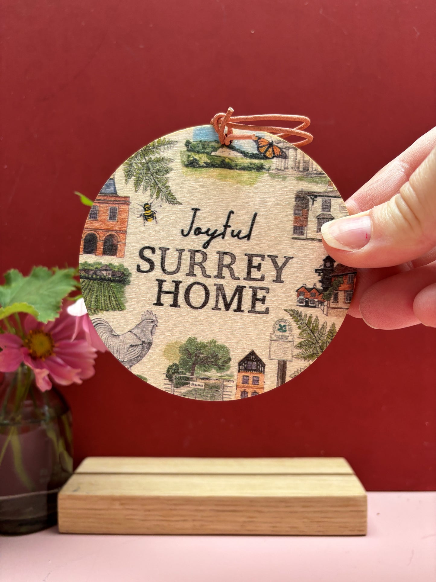 Wooden Gift Tag / Door Hanger | Joyful Surrey Home